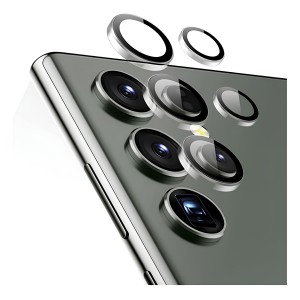 Nettech Samsung Galaxy S24 Ultra Uyumlu Şeffaf Çerçeveli Seri Kamera Cam Koruyucu (Şeffaf) NT-105098