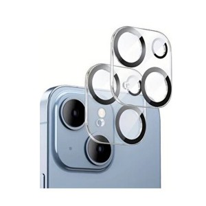 Nettech Apple iPhone 13 Uyumlu Şeffaf Çerçeveli Seri Kamera Cam Koruyucu (Şeffaf) NT-105091