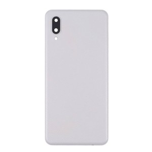 Teknonet Samsung Galaxy A02 Uyumlu Kamera Camlı Batarya Kapağı (Beyaz) NT-105207