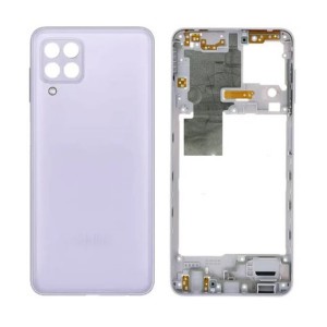 Teknonet Samsung Galaxy A22 5G Uyumlu Batarya Kapaklı Boş Kasa (Lila) NT-105161
