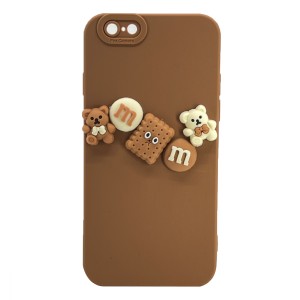 Nettech Apple iPhone 6S Uyumlu Lüx Bear Arka Koruma Kılıf (Kahverengi) NT-105142