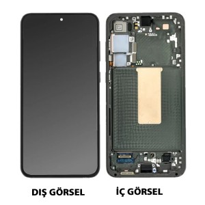 Teknonet Samsung Galaxy S23 Plus Uyumlu Org Lcd+Dokunmatik+Çıtalı (Siyah) NT-105299