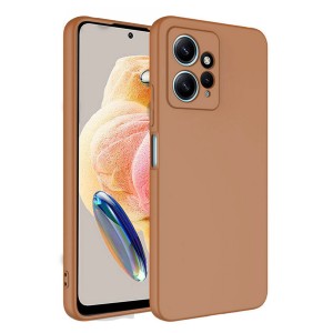Nettech Xiaomi Redmi Note 12 Uyumlu Nano Arka Koruma Kılıf (Kahverengi) NT-105319