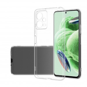 Nettech Xiaomi Note 12 Pro 5G Uyumlu Lüx Seri Kamera Korumalı Arka Koruma Kılıf (Şeffaf) NT-105231