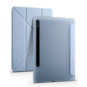 Nettech Samsung Galaxy Tab S7 FE LTE SM-T733 64 GB 12.4 Uyumlu Flip Prizma Seri Kapaklı Kılıf (Turkuaz) NT-105327