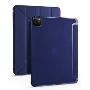 Nettech Apple iPad Pro 12.9 inc 2020 Uyumlu Flip Prizma Seri Kapaklı Kılıf (Lacivert) NT-105347