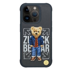Zuck Bear Apple iPhone 15 Pro Max Uyumlu San Fransisco Arka Koruma Kılıf (Siyah) NT-105418
