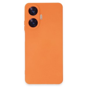 Nettech Realme C35 Uyumlu Nano Arka Koruma Kılıf (Turuncu) NT-105403