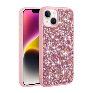 Nettech Apple iPhone 13 Uyumlu NT-N016 Taşlı Arka Koruma Kılıf (Karışık Renk) NT-105311