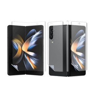 Nettech Samsung Galaxy Z Fold 4 Uyumlu Ön Koruma Full Cover Nano Ekran Koruyucu (Şeffaf) NT-105526