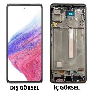 Teknonet Samsung Galaxy A53 Uyumlu Revize Lcd+Dokunmatik+Çıtalı (Siyah) NT-105583