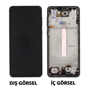 Teknonet Samsung Galaxy A33 Uyumlu Revize Lcd+Dokunmatik+Çıtalı (Siyah) NT-105594