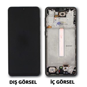 Teknonet Samsung Galaxy A73 5G Uyumlu Revize Lcd+Dokunmatik+Çıtalı (Siyah) NT-105603