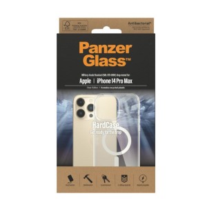 PanzerGlass Apple iPhone 14 Pro Max Uyumlu Silikon Nano Magsafe Arka Koruma Kılıf (Siyah) NT-105612