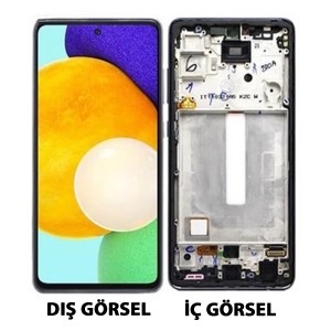 Teknonet Samsung Galaxy A52 Uyumlu Gölgeli Lcd+Dokunmatik+Çıtalı (Çeşitli Renk) NT-105618