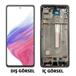 Teknonet Samsung Galaxy A53 Uyumlu Gölgeli Lcd+Dokunmatik+Çıtalı (Çeşitli Renk) NT-105625