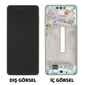 Teknonet Samsung Galaxy A73 5G Uyumlu Revize Lcd+Dokunmatik+Çıtalı (Yeşil) NT-105615