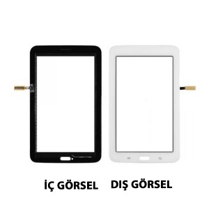 Teknonet Samsung Galaxy T113 Tab 3 Lite 7.0 Uyumlu Dokunmatik Lens + Filmli (Siyah) NT-105642