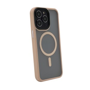 Nettech Apple iPhone 15 Pro Max Uyumlu Magsafe Arka Koruma Kılıf (Pembe) NT-104753