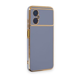 Nettech Xiaomi Redmi Note 11R Uyumlu Golden Luxury Arka Koruma Kılıf (Mor) NT-105750