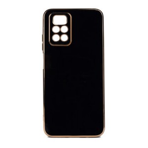 Nettech Xiaomi Redmi Note 12 Pro 4G Uyumlu Golden Luxury Arka Koruma Kılıf (Siyah) NT-105740