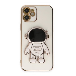 Nettech Apple iPhone 12 Uyumlu Astronaut Seri Arka Koruma Kılıf (Beyaz) NT-105700