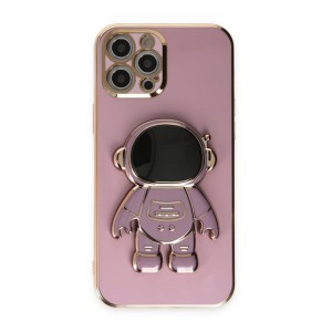 Nettech Apple iPhone 12 Pro Max Uyumlu Astronaut Seri Arka Koruma Kılıf (Turuncu) NT-105707