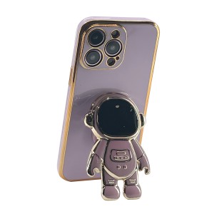 Nettech Apple iPhone 12 Pro Max Uyumlu Astronaut Seri Arka Koruma Kılıf (Turuncu) NT-105707