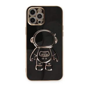 Nettech Apple iPhone 14 Pro Max Uyumlu Astronaut Seri Arka Koruma Kılıf (Siyah) NT-105722