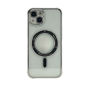 Nettech Apple iPhone 15 Uyumlu Mat Renkli MagSafe Arka Koruma Kılıf (Gri) NT-105789