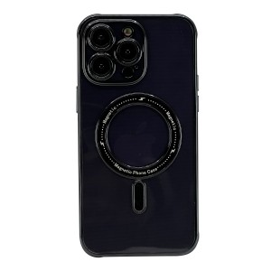 Nettech Apple iPhone 14 Pro Uyumlu Mat Renkli MagSafe Arka Koruma Kılıf (Siyah) NT-105775