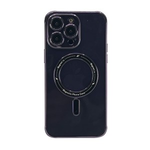 Nettech Apple iPhone 14 Pro Max Uyumlu Mat Renkli MagSafe Arka Koruma Kılıf (Mor) NT-105769