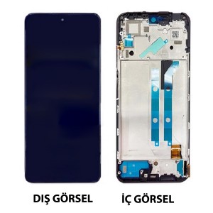 Teknonet Xiaomi Redmi Note 12 Pro 4G Uyumlu TFT Kalite Lcd+Dokunmatik+Çıtalı (Siyah) NT-105861