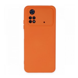 Nettech Xiaomi Poco M4 Pro Uyumlu Nano Arka Koruma Kılıf (Turuncu) NT-106156
