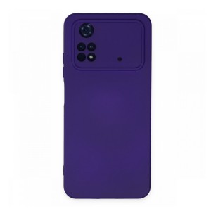 Nettech Xiaomi Poco M4 Pro Uyumlu Nano Arka Koruma Kılıf (Mor) NT-106155