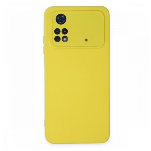 Nettech Xiaomi Poco M4 Pro Uyumlu Nano Arka Koruma Kılıf (Sarı) NT-106153