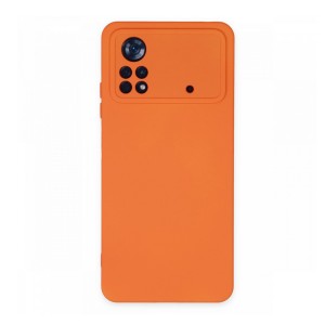Nettech Xiaomi Poco X4 Pro 5G Uyumlu Nano Arka Koruma Kılıf (Turuncu) NT-106140
