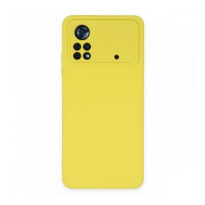 Nettech Xiaomi Poco X4 Pro 5G Uyumlu Nano Arka Koruma Kılıf (Sarı) NT-106136