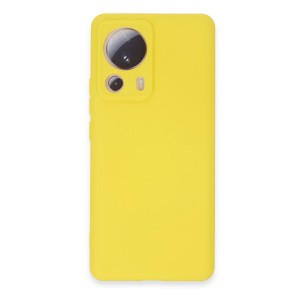 Nettech Xiaomi Mi 13 Lite Uyumlu Nano Arka Koruma Kılıf (Sarı) NT-106053