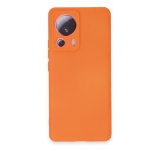 Nettech Xiaomi Mi 13 Lite Uyumlu Nano Arka Koruma Kılıf (Turuncu) NT-106052