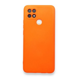 Nettech Oppo A15 Uyumlu Nano Arka Koruma Kılıf (Turuncu) NT-106016