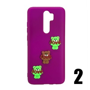 Nettech Xiaomi Redmi Note 8 Pro Uyumlu Maskot Seri Arka Koruma Kılıf (Karışık Renk) NT-106217