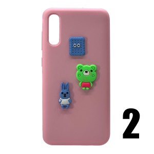 Nettech Samsung Galaxy A70 Uyumlu Maskot Seri Arka Koruma Kılıf (Karışık Renk) NT-106205