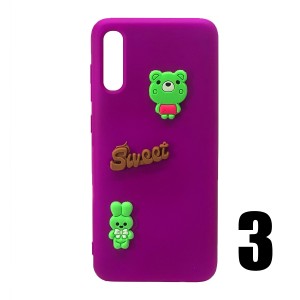 Nettech Samsung Galaxy A70 Uyumlu Maskot Seri Arka Koruma Kılıf (Karışık Renk) NT-106205