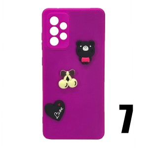 Nettech Samsung Galaxy A52 Uyumlu Maskot Seri Arka Koruma Kılıf (Karışık Renk) NT-106220