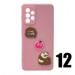 Nettech Samsung Galaxy A52 Uyumlu Maskot Seri Arka Koruma Kılıf (Karışık Renk) NT-106220