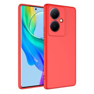 Nettech Vivo V29 Lite Uyumlu Trend Seri Arka Koruma Kılıf (Kırmızı) NT-106302
