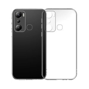Nettech İnfinix Hot 20İ Uyumlu Lüx Seri Kamera Korumalı Arka Koruma Kılıf (Şeffaf) NT-106318