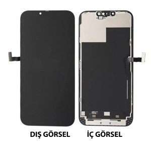 Teknonet Apple iPhone 13 Mini Uyumlu Glw Fhd Lcd+Dokunmatik+Çıtalı (Siyah) NT-108152