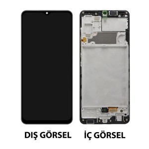 Teknonet Samsung Galaxy A32 Uyumlu Hk Lcd+Dokunmatik+Çıtalı (Siyah) NT-108045